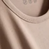 Camisola de algodão com gola redonda e corte largo