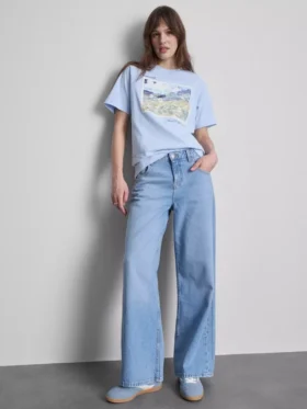 Camisola de algodão com paisagem de Vincent van Gogh