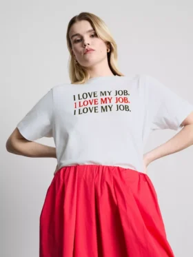 Camisola de algodão com slogan «O Diabo Veste Prada»