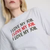 Camisola de algodão com slogan «O Diabo Veste Prada»