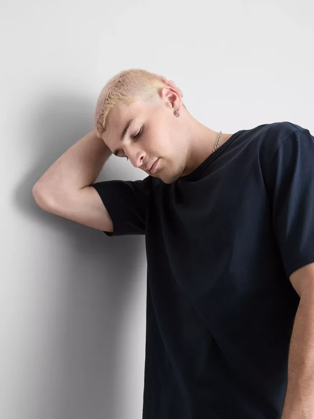 Camisola de algodão de corte descontraído