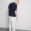 Camisola de algodão de corte descontraído