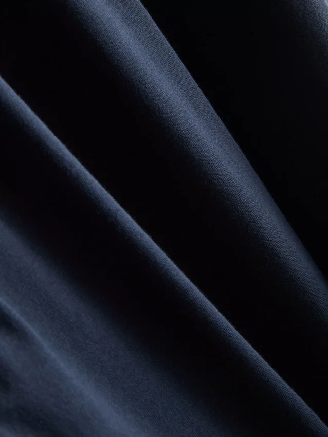 Camisola de algodão de corte descontraído