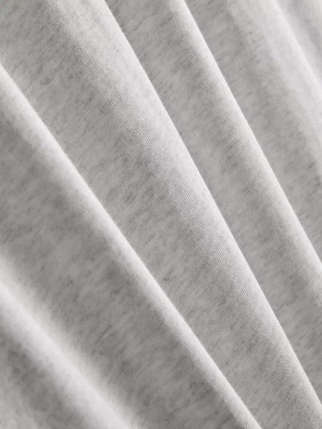 Camisola de algodão de corte descontraído