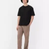 Camisola de algodão de corte descontraído com gola reforçada