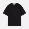 Camisola de algodão de corte descontraído com gola reforçada