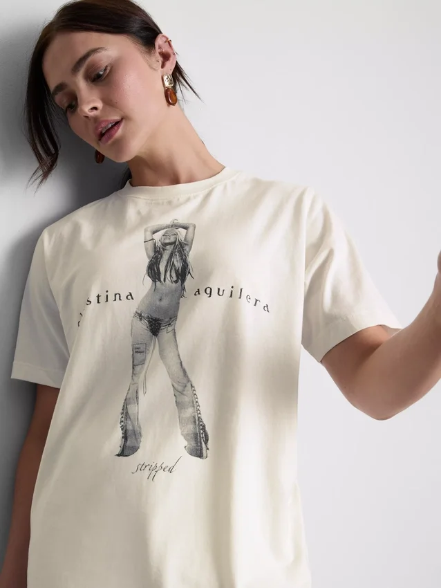 Camisola de algodão «Music» da Christina Aguilera