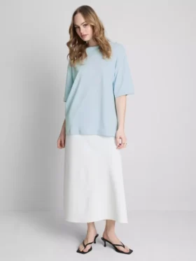 Camisola de algodão oversized essencial