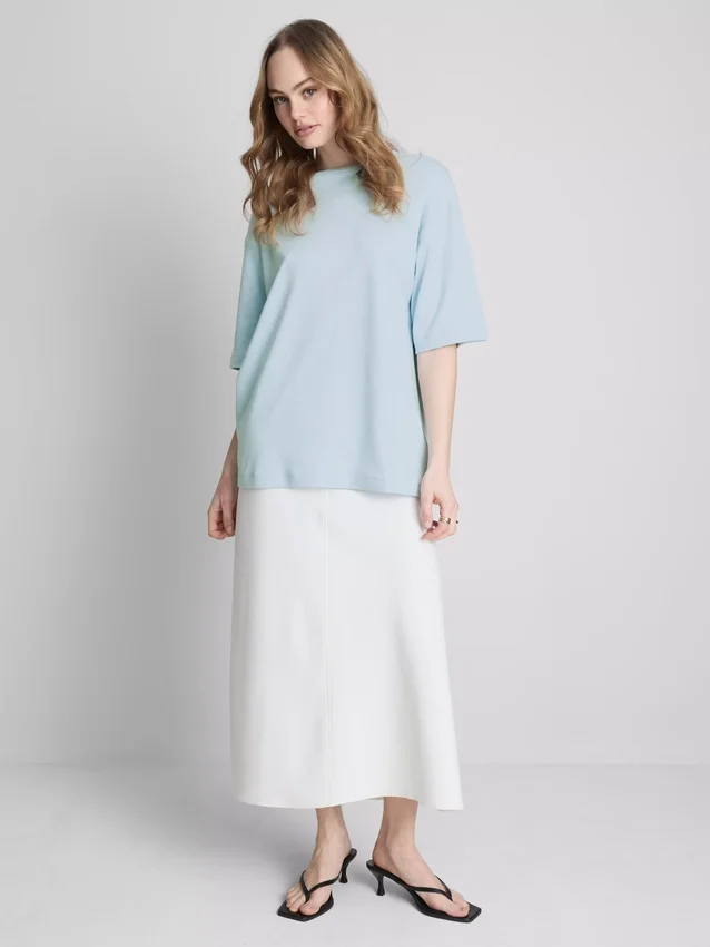 Camisola de algodão oversized essencial