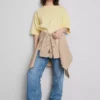 Camisola de algodão oversized essencial