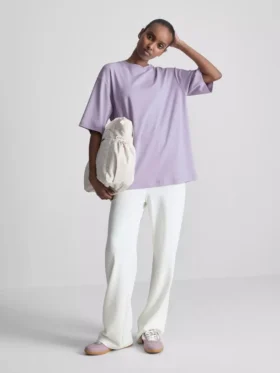 Camisola de algodão oversized essencial