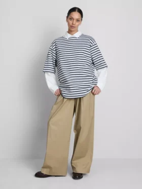 Camisola de algodão oversized essencial