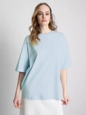 Camisola de algodão oversized essencial