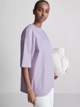 Camisola de algodão oversized essencial