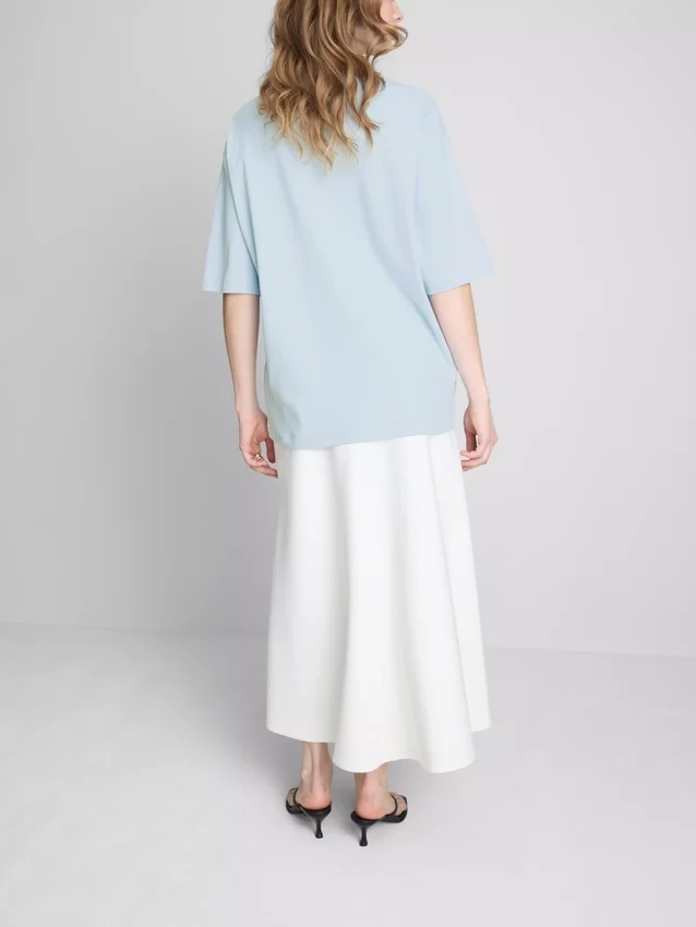 Camisola de algodão oversized essencial