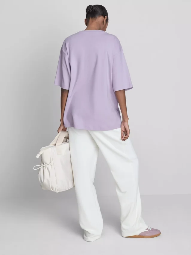 Camisola de algodão oversized essencial