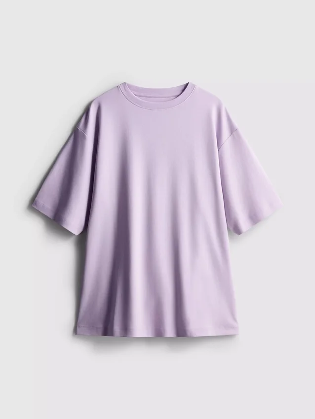 Camisola de algodão oversized essencial