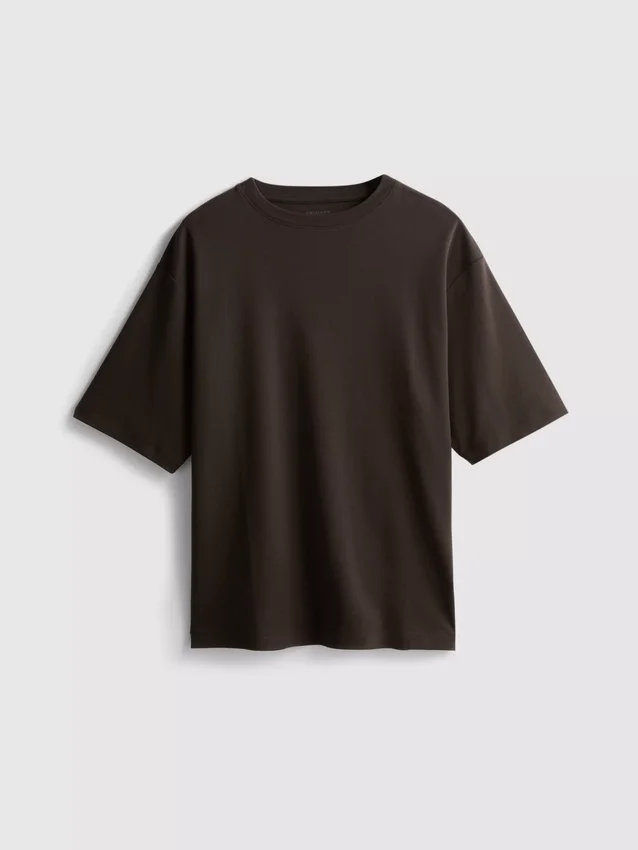 Camisola de algodão oversized essencial