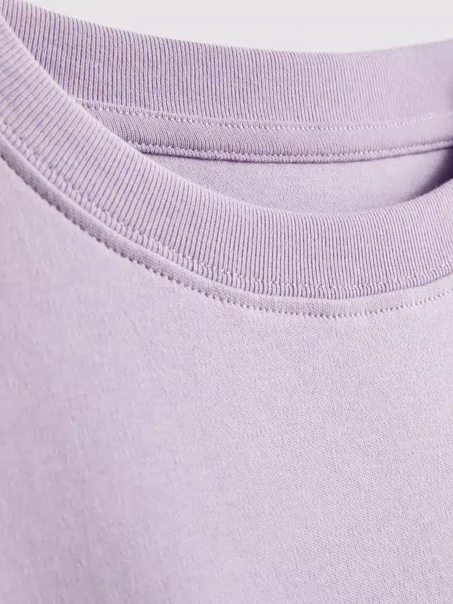 Camisola de algodão oversized essencial