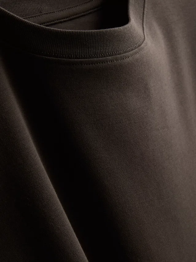 Camisola de algodão oversized essencial