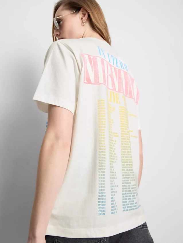 Camisola de algodão «Rainbow Tour» dos Nirvana