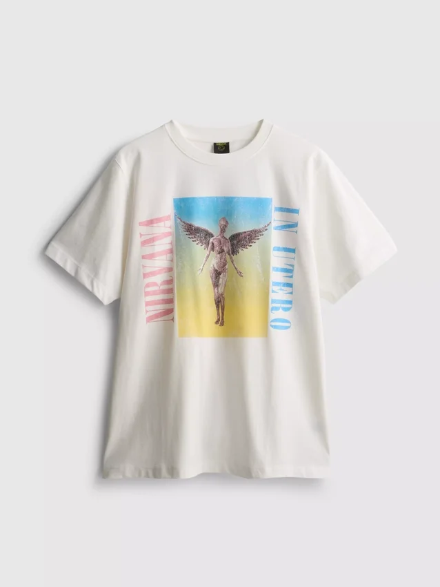 Camisola de algodão «Rainbow Tour» dos Nirvana