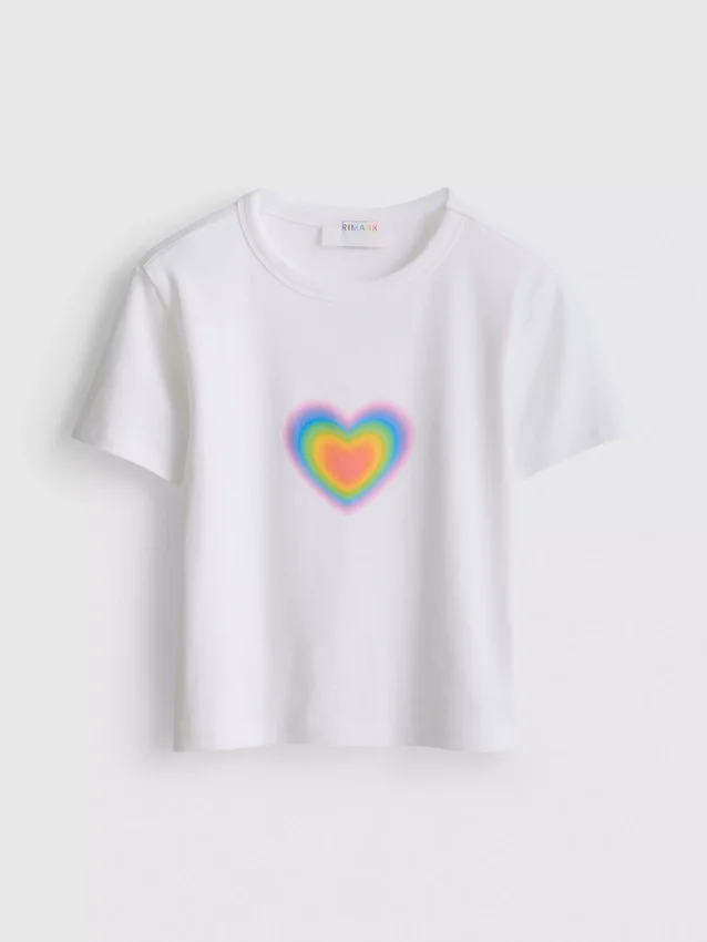 Camisola de bebé com coração «Pride», rica em algodão