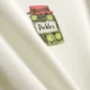 Camisola de bebé em algodão estampado com gola em anel