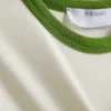 Camisola de bebé em algodão estampado com gola em anel