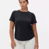 Camisola de desempenho com bainha curva