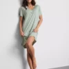 Camisola de dormir descontraída com elevado teor de modal