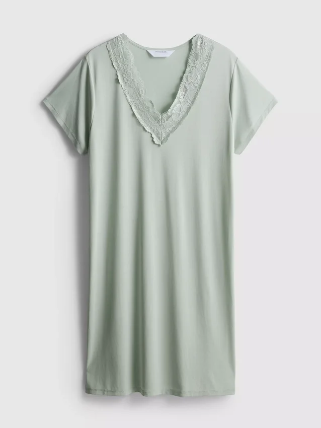 Camisola de dormir descontraída com elevado teor de modal