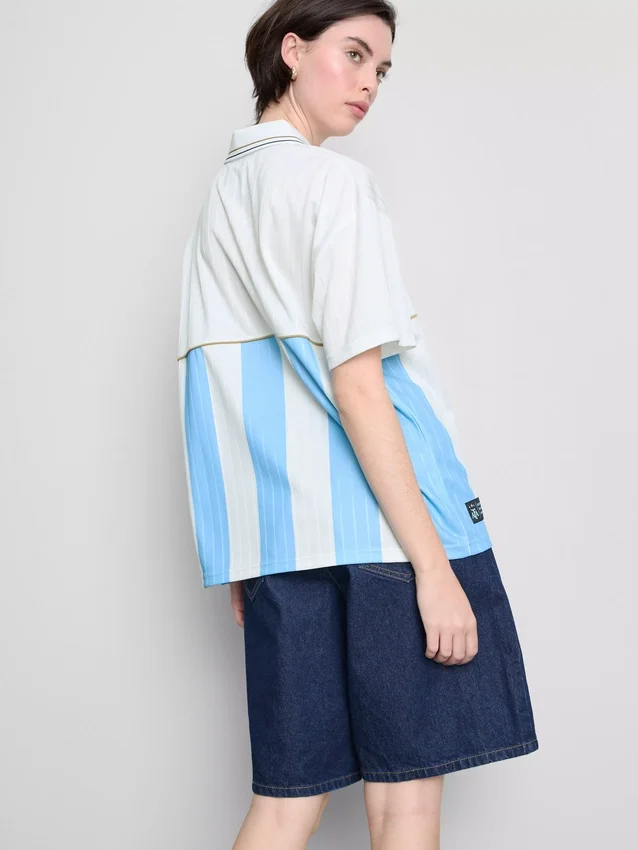 Camisola de futebol argentina com gola