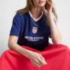Camisola de futebol em algodão da Federação de Futebol dos EUA