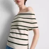 Camisola de malha com ombros à vista