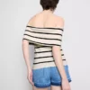 Camisola de malha com ombros à vista