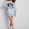 Camisola de manga caída «NYC» com alto teor de algodão