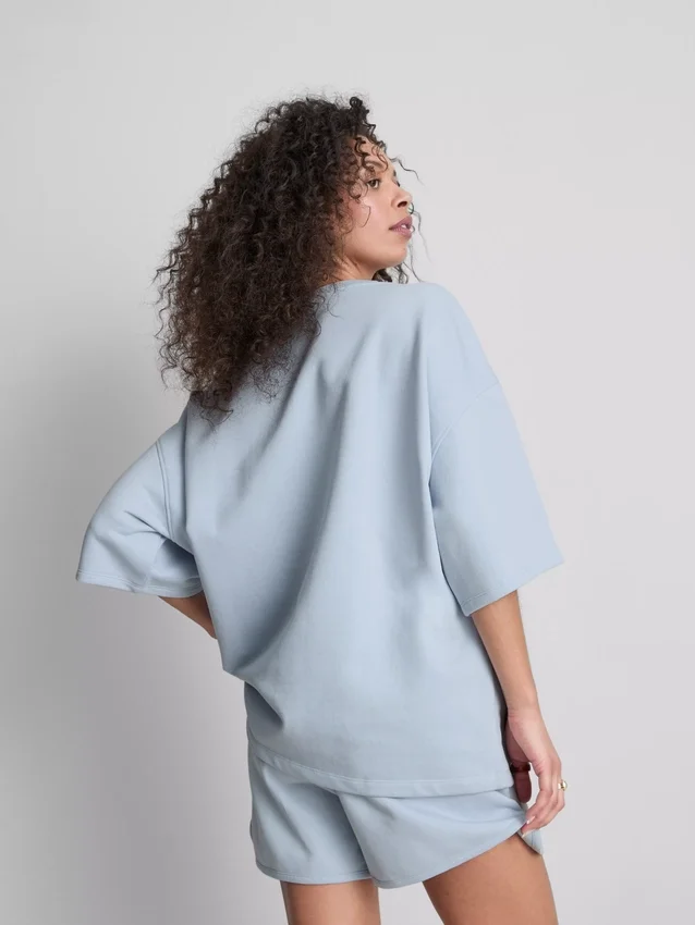 Camisola de manga caída «NYC» com alto teor de algodão