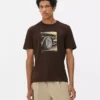 Camisola de manga curta com estampado de jante de carro