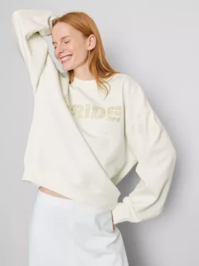 Camisola de noiva bordada com lantejoulas