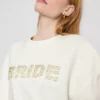 Camisola de noiva bordada com lantejoulas