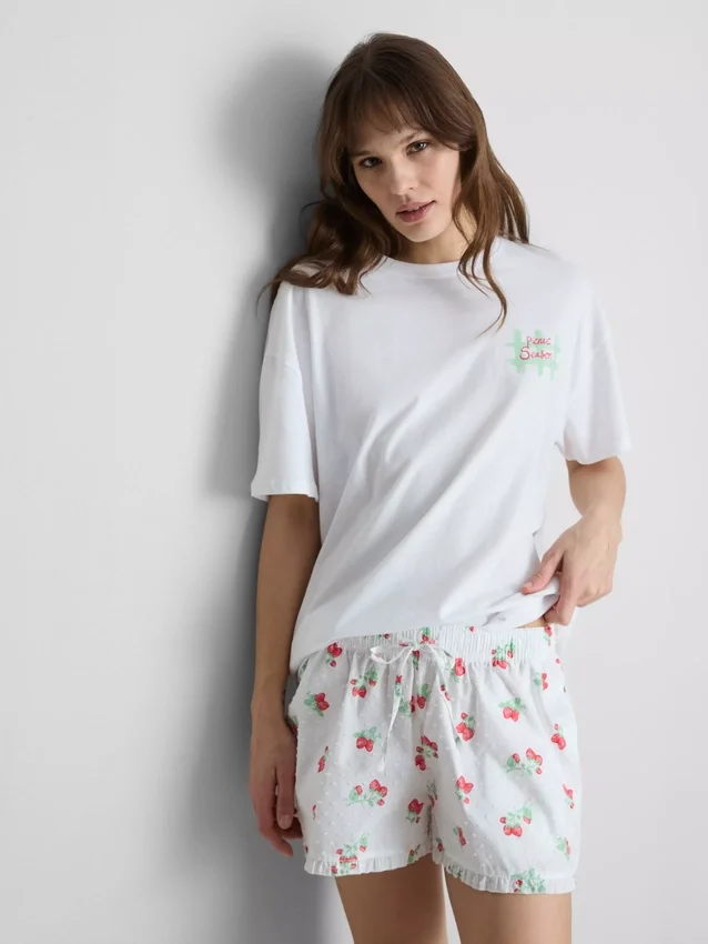 Camisola de pijama com estampado