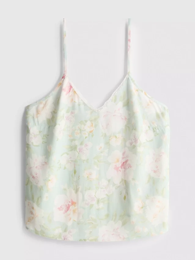 Camisola de pijama com estampado floral