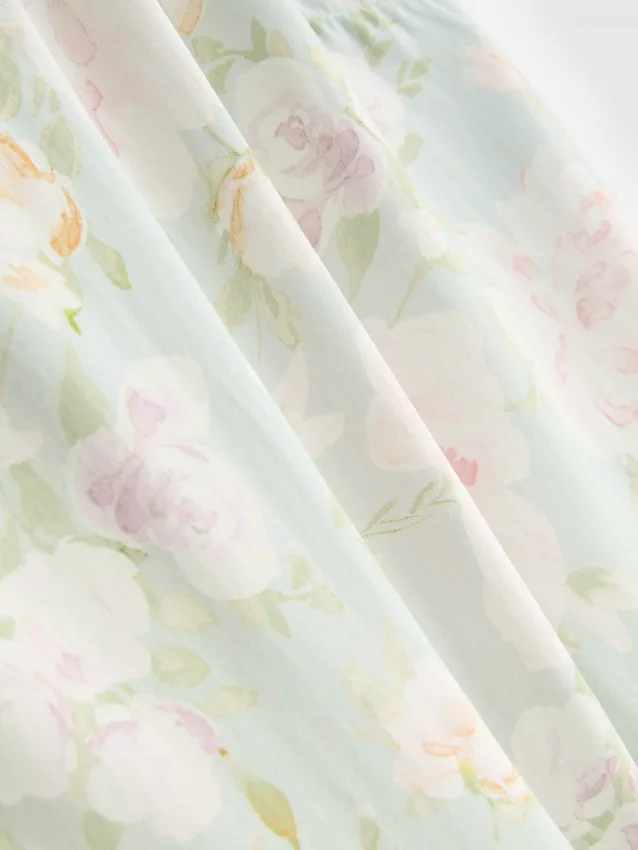 Camisola de pijama com estampado floral