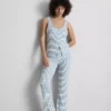 Camisola de pijama com riscas caneladas «Love to Lounge»