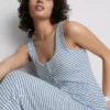 Camisola de pijama com riscas caneladas «Love to Lounge»