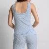 Camisola de pijama com riscas caneladas «Love to Lounge»