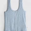 Camisola de pijama com riscas caneladas «Love to Lounge»