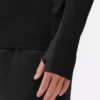 Camisola de treino de manga comprida com fecho de correr até um quarto