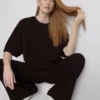 Camisola descontraída com elevado teor de algodão